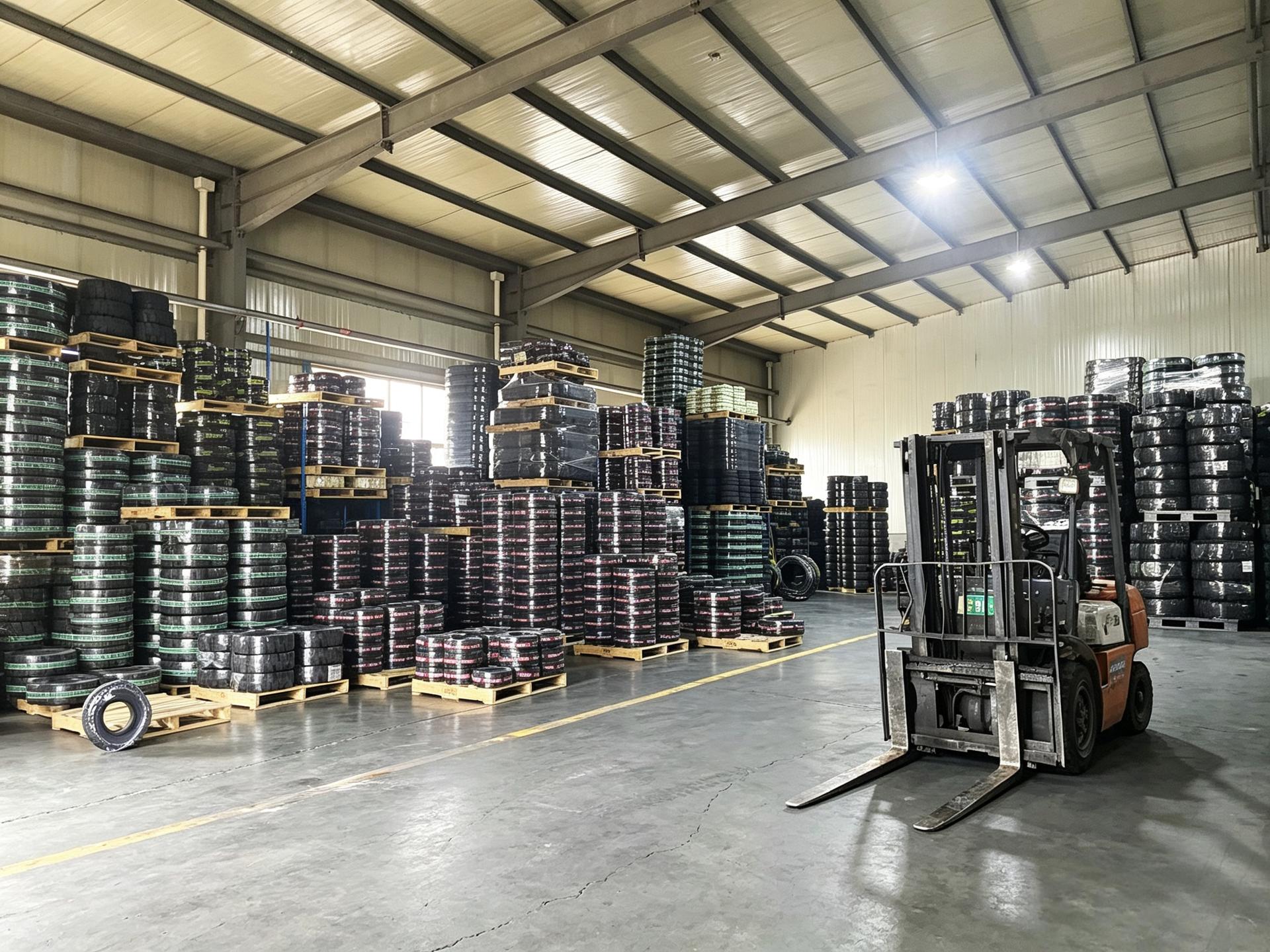 JABIL tyre warehouse – industrial solid tyre manufacturer Shandong China